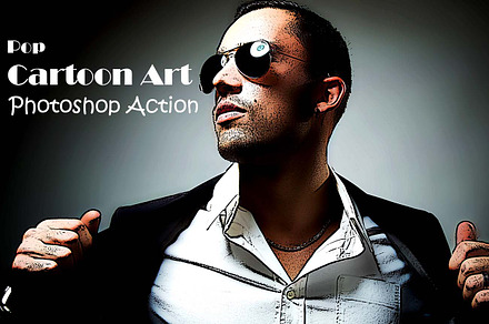 Pop Cartoon Art Photoshop Action