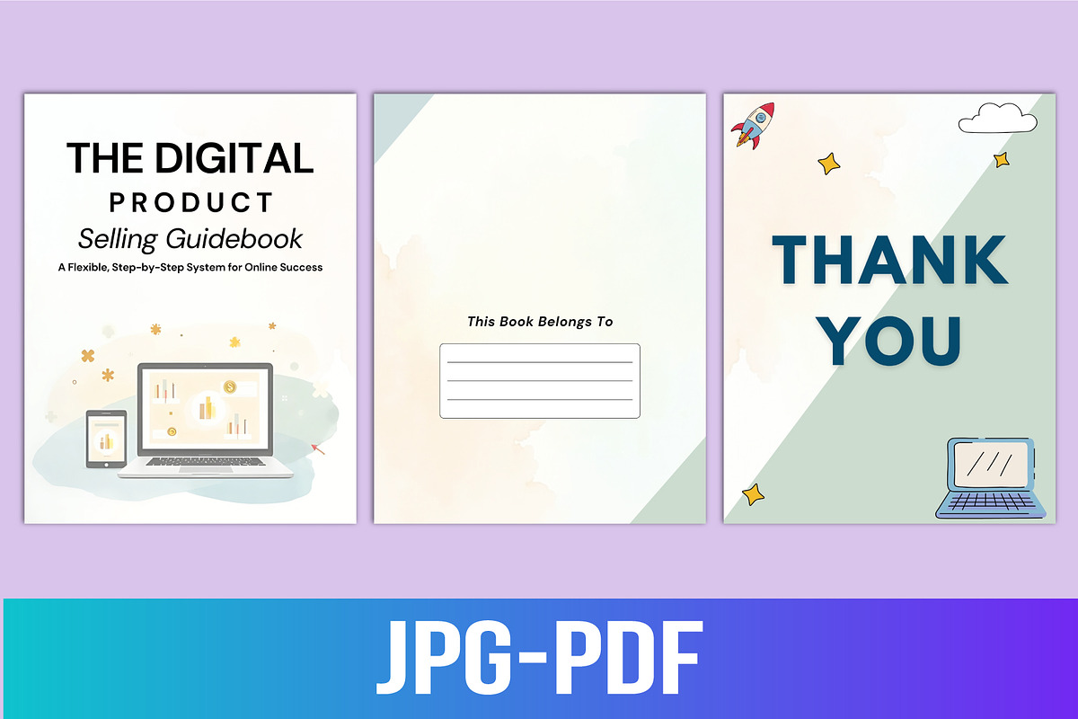 Digital Product Selling Guidebook, a Stationery Template by Designmela01 (Photo 2 of 5)