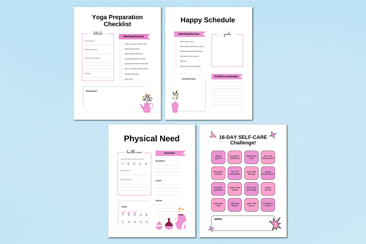 2026 Self Care & Wellness Journal, a Stationery Template by Shumaya (Photo 4 of 5)