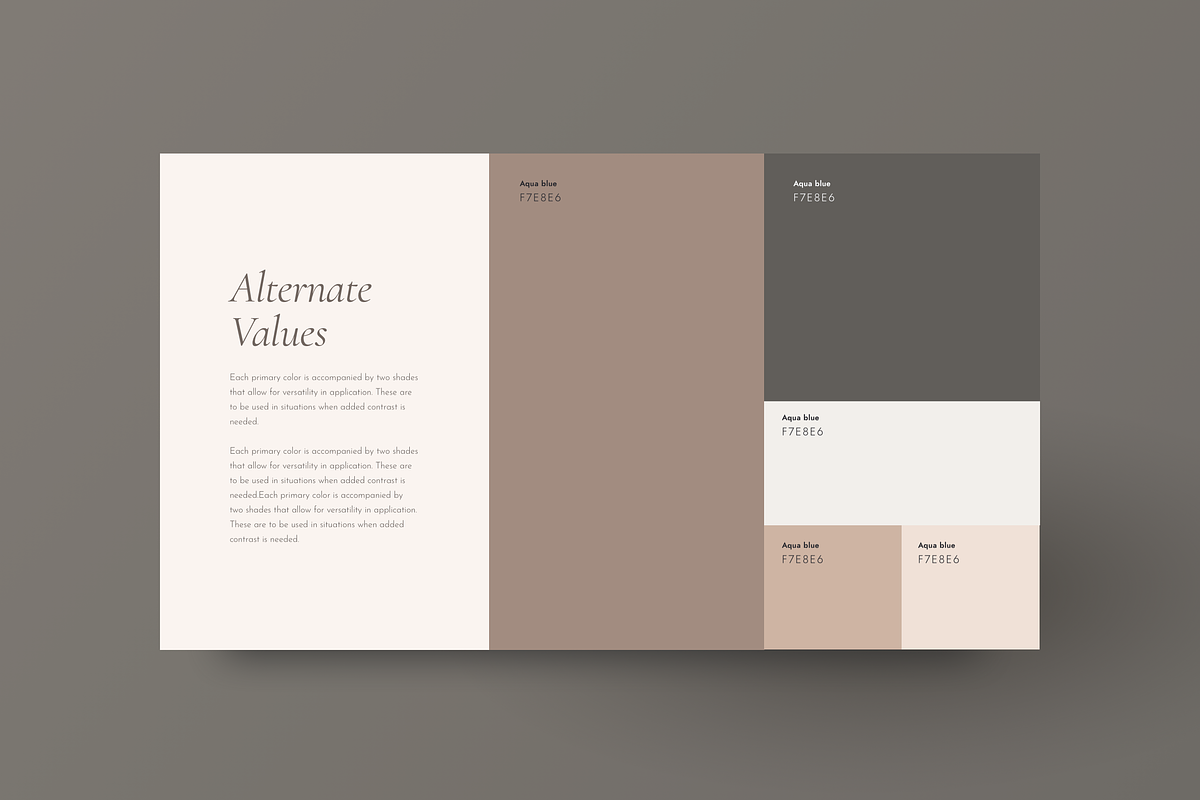 Elegant Brand Style Guide Template, a Presentation Template by Delightful Design (Photo 6 of 13)