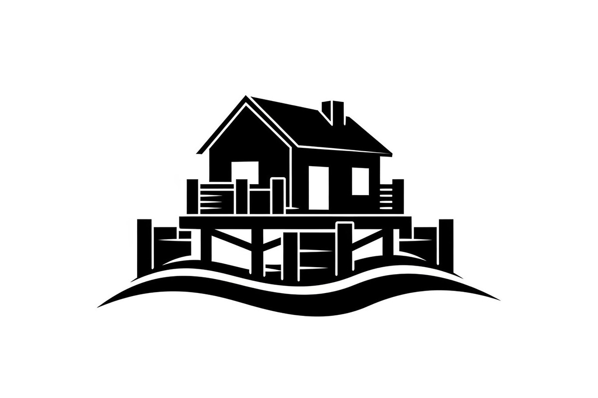 50 Flooded Home Silhouette Bundle, an Illustration by Designs_River (Photo 26 of 51)