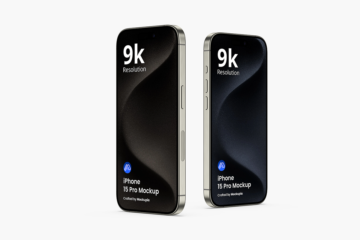 iPhone 15 Pro Mockups Vol 2, an iPhone Mockup by Mockupia (Photo 5 of 5)
