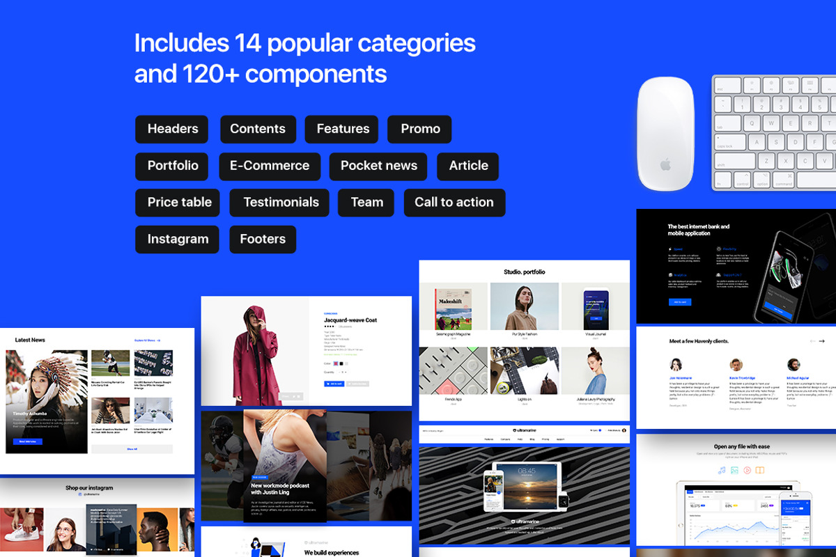 Ultramarine UI Kit, an UI Kit Template by Amirzhanuly (Photo 4 of 10)