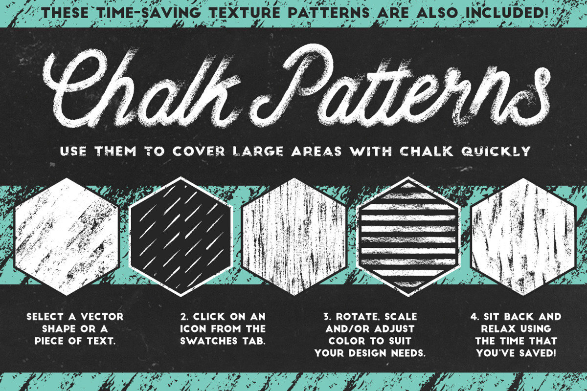 Classic Chalk - Brushes + Patterns, a Brush Add-On by The Artifex Forge (Photo 4 of 6)