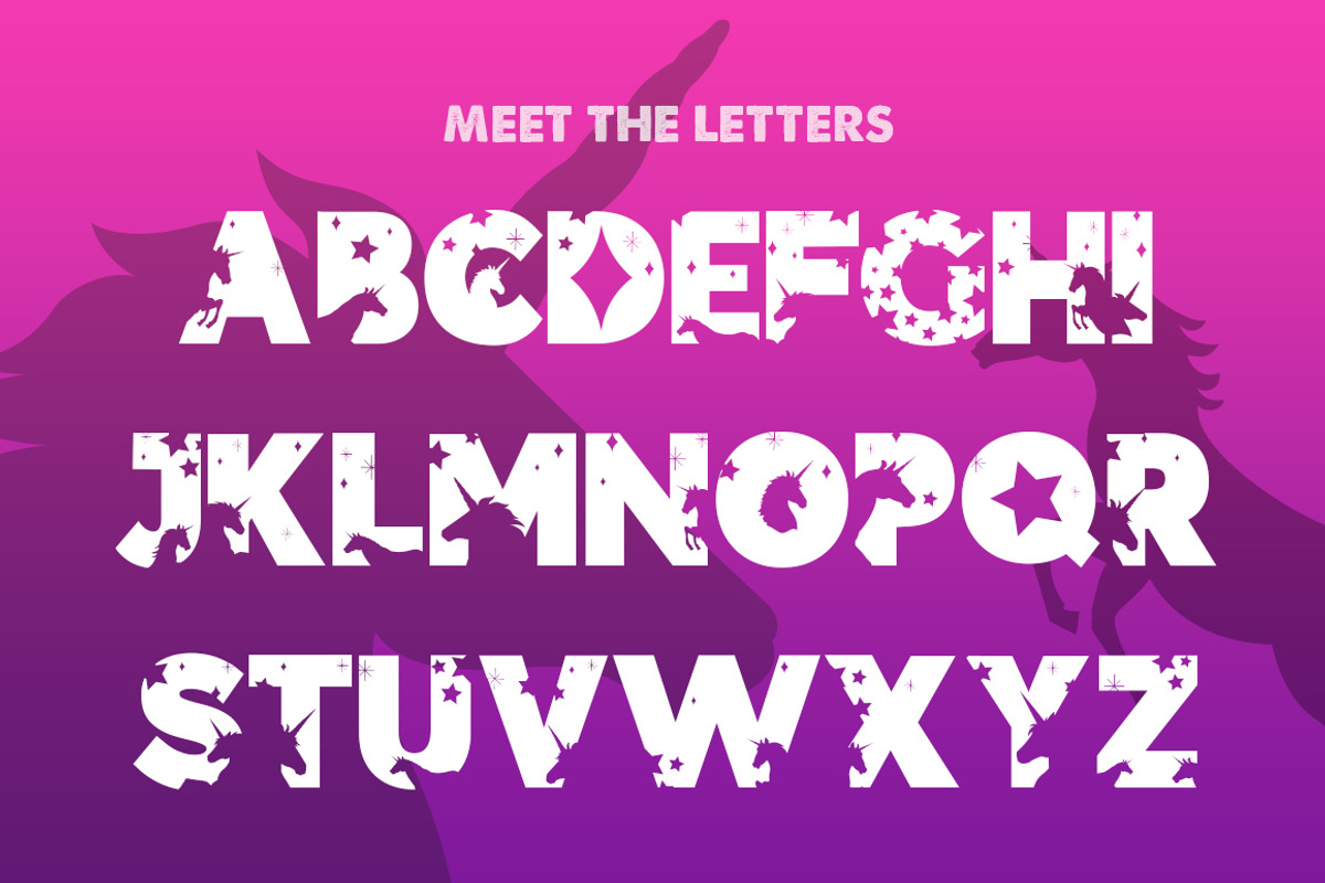 The Unicorns Font preview 2