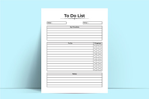 To Do List Log Book KDP Interior