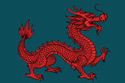 Regal Red Dragon Seamless Pattern, a Pattern Graphic by Sharon Schwalbe (Thumbnail 7 of 7)