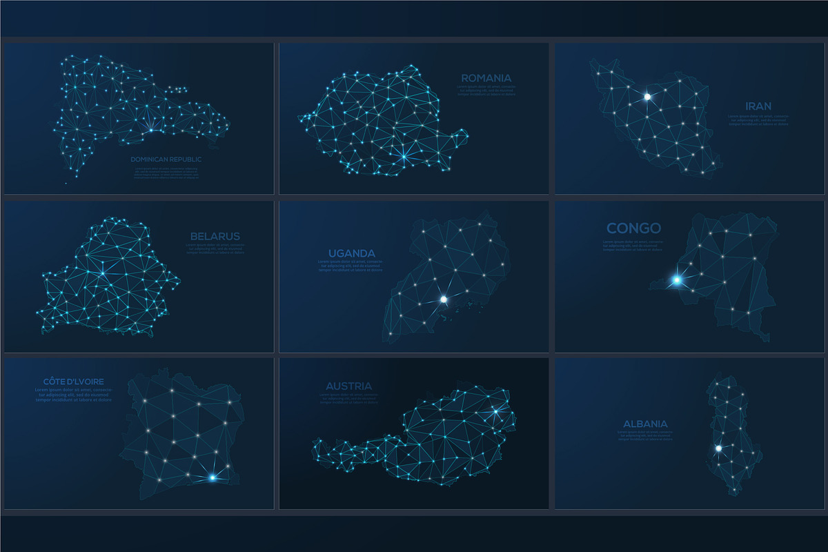 Maps in the form of the night sky, a Technology Illustration by Infographics project (Photo 7 of 9)