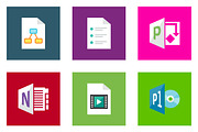 75 Filetype Flat Icon Set, an Icon by VectorCam (Thumbnail 2 of 3)