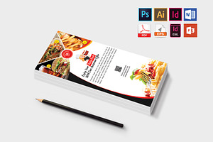 Rack Card Restaurant DL Flyer V-01