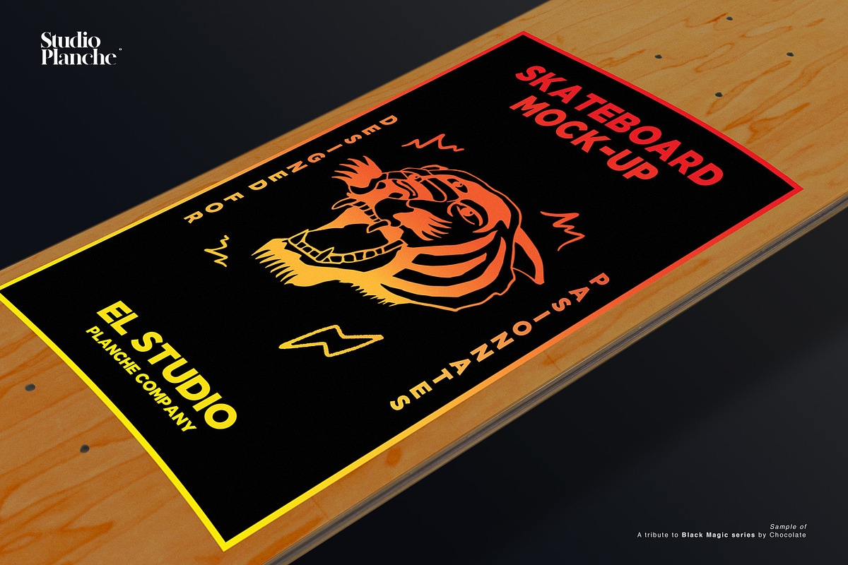 Skateboard Mockup — Beshiku, a Product Mockup by Studio Planche (Photo 5 of 5)