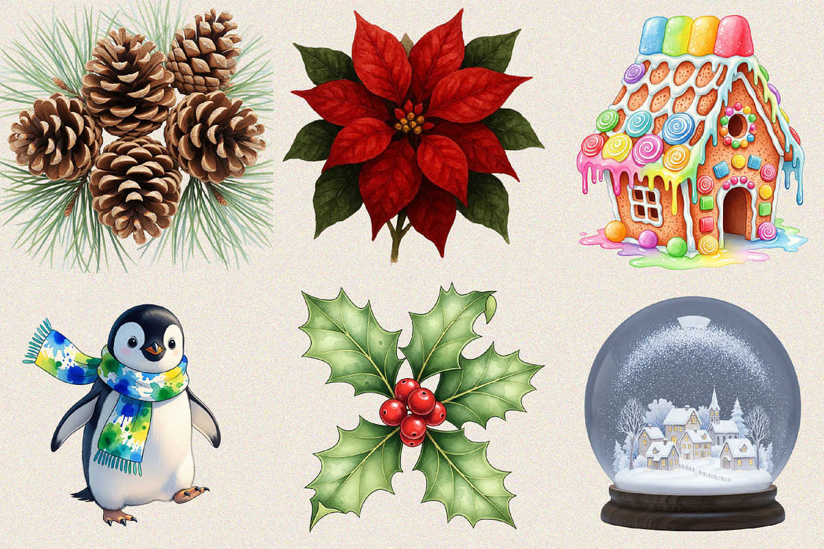 Vintage Noel Retro Christmas Bundle, an Illustration by SVGArt (Photo 5 of 8)