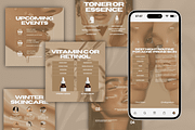 Aesthetic Skincare Insta Templates, a Social Media Template by Xenié Creative (Thumbnail 2 of 10)