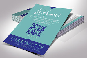 Modern Church Connect Card Template, a Card Template by Godserv Designs