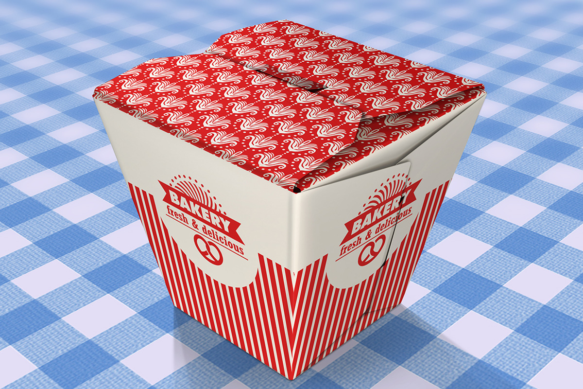Food Box Vol.2 Mock-up Template, a Packaging Mockup by ItemBridge (Photo 4 of 5)