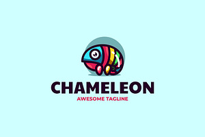 Chameleon Mascot Cartoon Logo, a Branding & Logo Template by Artnivora.Std