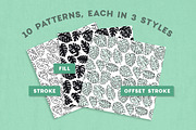 Foliage - 30 Leafy Patterns, a Pattern Graphic by Anugraha Design (Thumbnail 3 of 7)