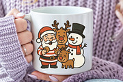 Santa Claus & Snowman Cookies PNG, an Illustration by CraftArtStudio (Thumbnail 3 of 4)