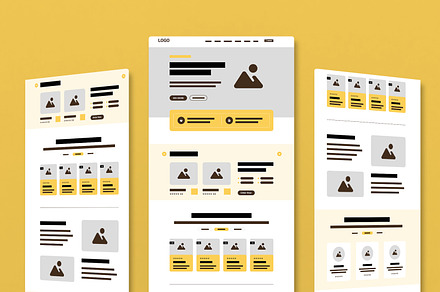 Food Delivery Service Wireframe, a Wireframe Template by MightyDesign