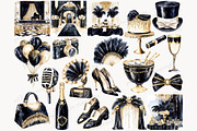 Roaring 20s Clipart Gatsby Party Art, a Person Illustration by GlamArtZhanna (Thumbnail 4 of 8)