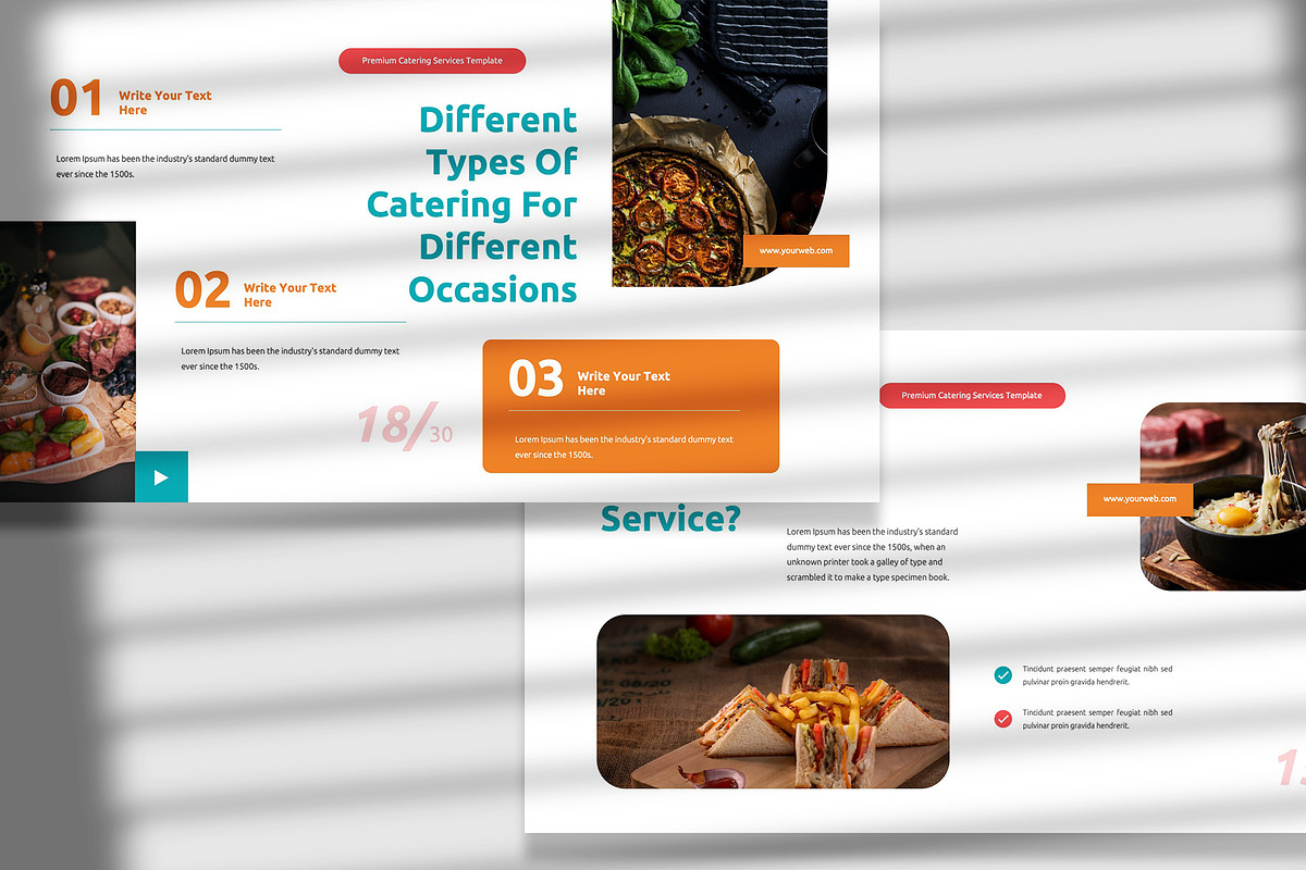 Catering Service PowerPoint Template, a Presentation Template by Boinah ...
