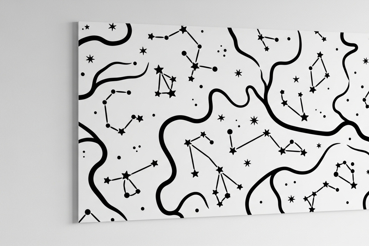Elegant custom star map wall panel, an Illustration by Amazin_art (Photo 34 of 36)