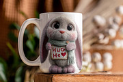 Whimsical Animal Valentine Clipart, a Graphic by one-touch (Thumbnail 4 of 9)