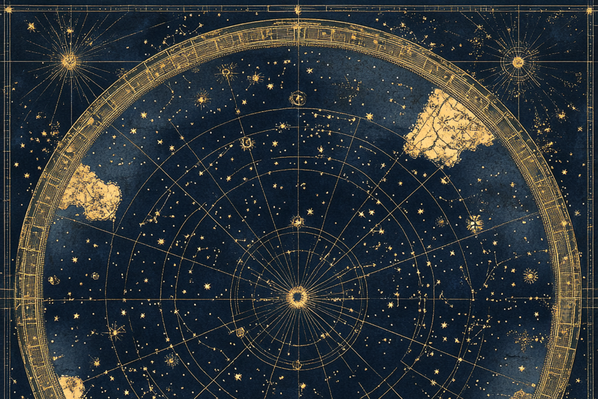 Celestial Astrology Chart, a Background Graphic by Printable Treasure (Photo 8 of 8)