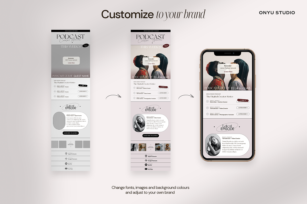 Flutter Podcast Newsletter Template, an Email Template by ONYU Studio (Photo 2 of 3)