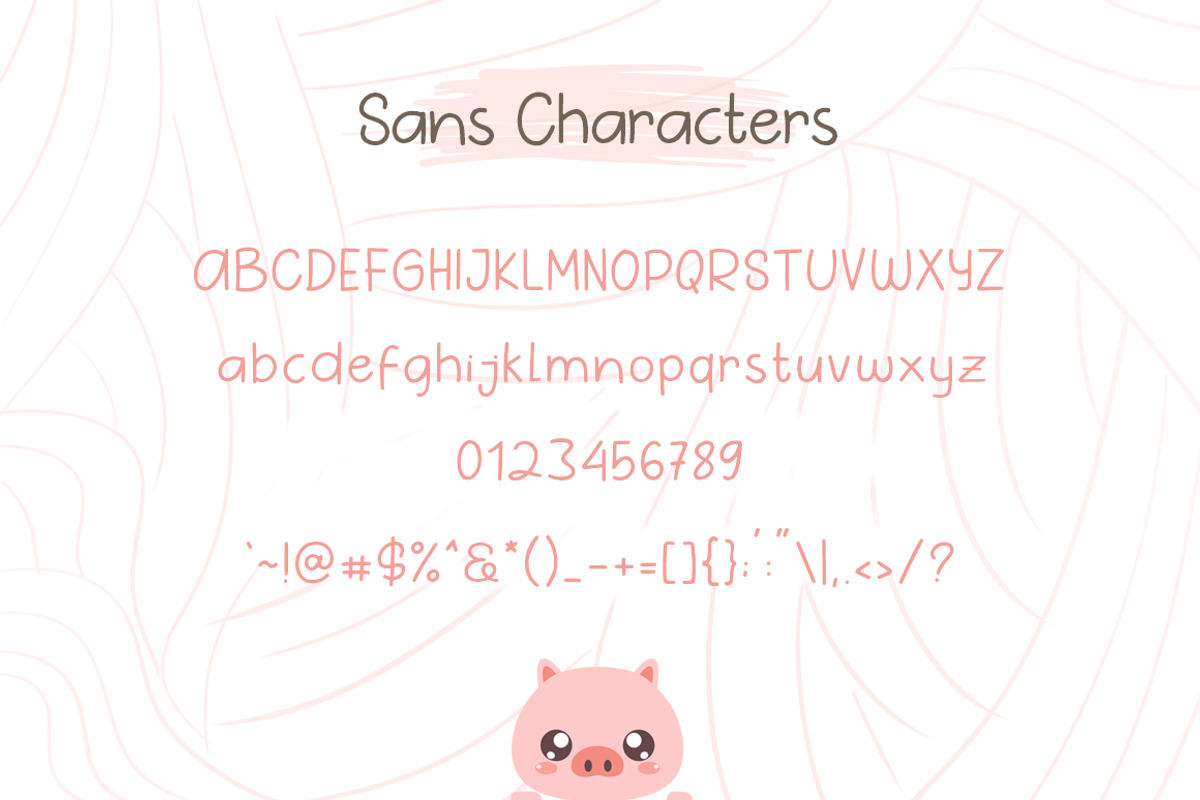 Pig Year 3 Font, a Script Font by khurasan (Photo 8 of 9)