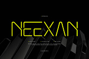 Neexan | Futuristic Font, a Font by Denustudios (Thumbnail 1 of 12)