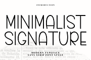 Minimalist Signature, a Serif Font by FreshTypeINK (Thumbnail 1 of 7)