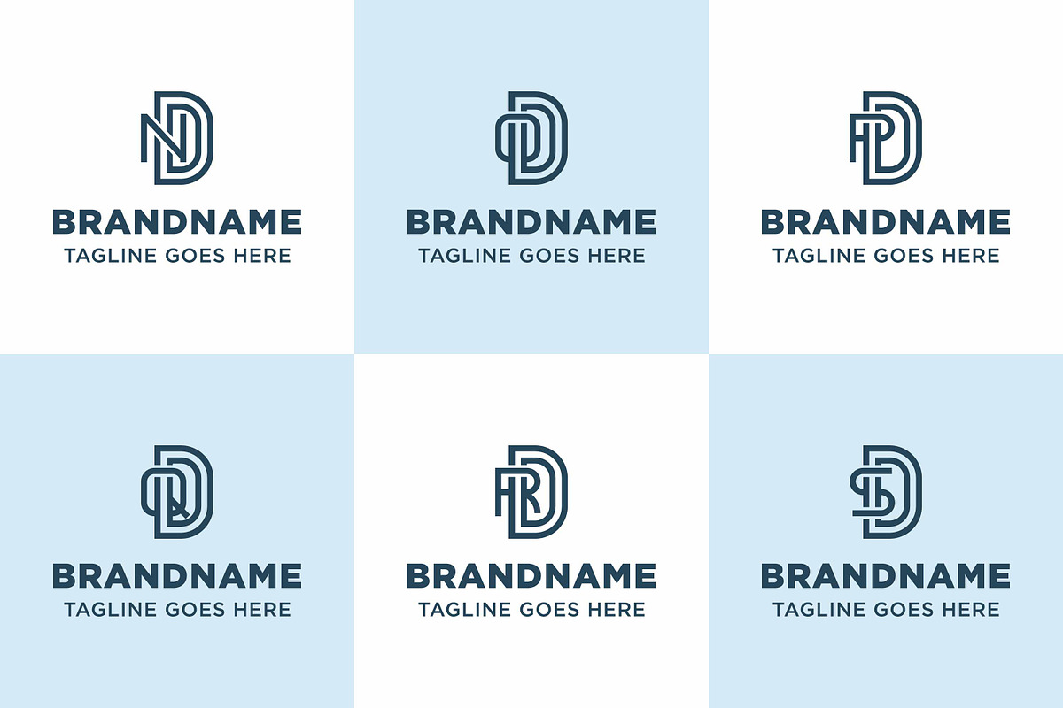 Letters NDD ODD PDD QDD RDD SDD Logo, a Branding & Logo Template by Pray Art Design Studio (Photo 1 of 2)