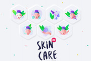 Skin Care | 32 Icons Set Hand Drawn, an Outline Icon by Marina Silence (Thumbnail 2 of 18)