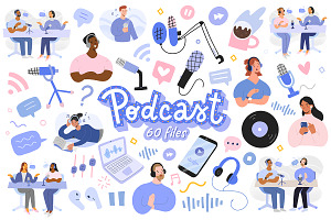 Podcast, podcasters and listeners