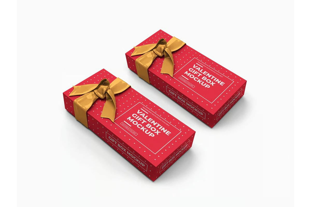 Gift Box Packaging Mockup Template, a Packaging Mockup by DesignRushMarket (Photo 6 of 11)