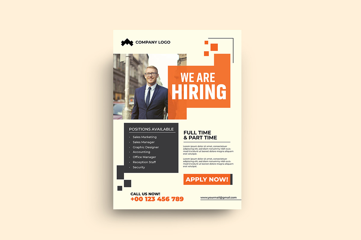 We Are Hiring Job Flyer Template, a Flyer Template by Sharifull11 (Photo 2 of 3)