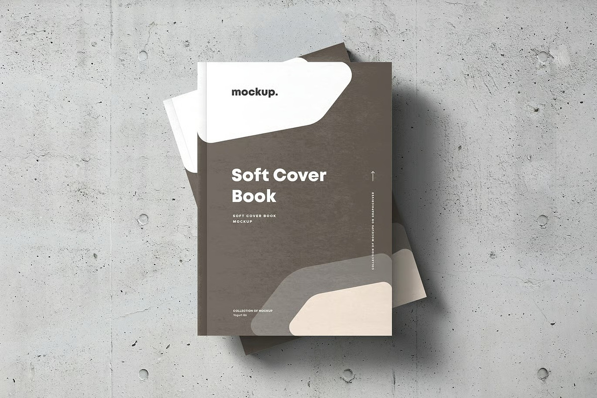 Soft Cover Book Mock-up, a Product Mockup by zippypixelstudio (Photo 12 of 15)