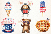 Whimsical 4th of July Clipart, an Illustration by Libby Wishes (Thumbnail 2 of 6)