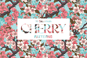 10 Cherry Blossom Patterns, a Pattern Graphic by Motifs (Thumbnail 2 of 12)