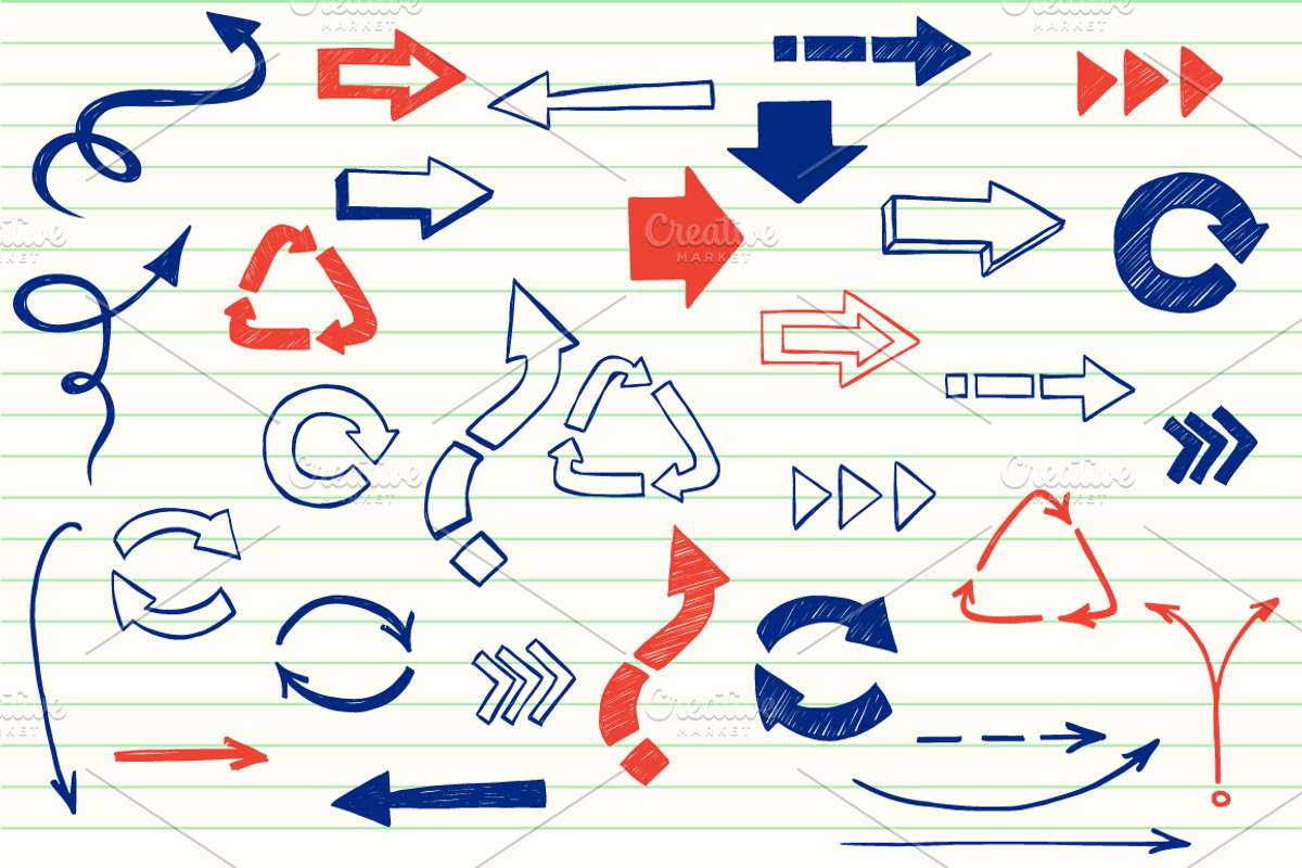 Arrows and checkmarks, a Work Illustration by Sketchetarian (Photo 2 of 4)