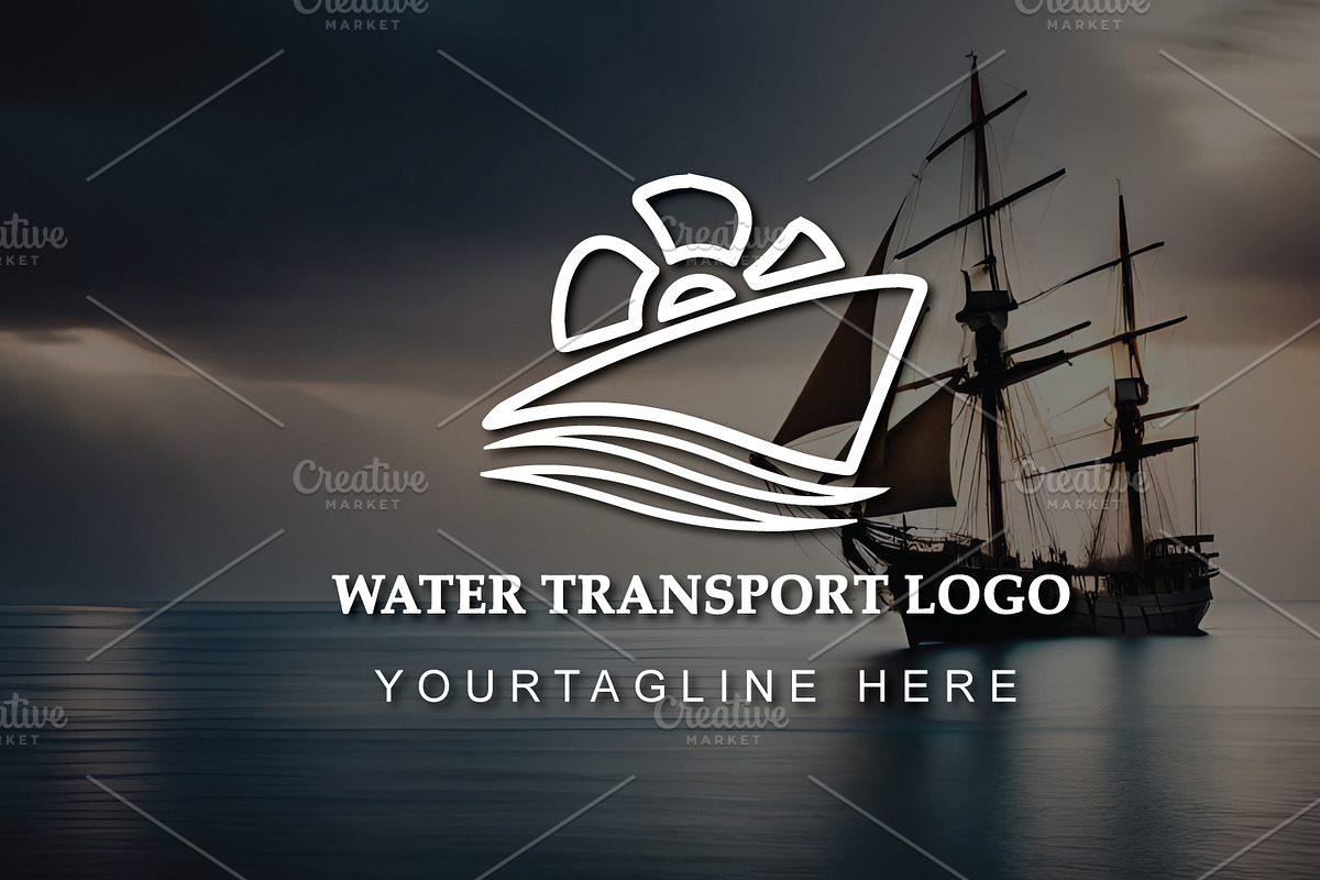 Water Transport Logo, a Branding & Logo Template by FusionadCreates (Photo 2 of 2)