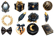 Black & Gold Luxury Clipart, an Illustration by Designworld (Thumbnail 4 of 9)