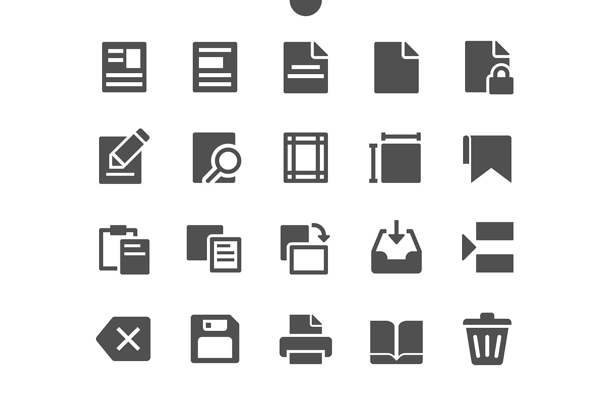 Edit text Icons, a Solid Icon by Palau | Creative Market