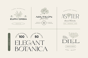 Elegant Botanica Logo Kit