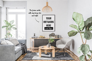 Interior Mockup Poster Frame Bundle