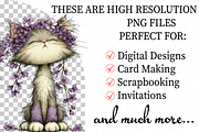 Whimsical Funny Spring Cats Clipart, an Illustration by Daily.Designs (Thumbnail 2 of 5)