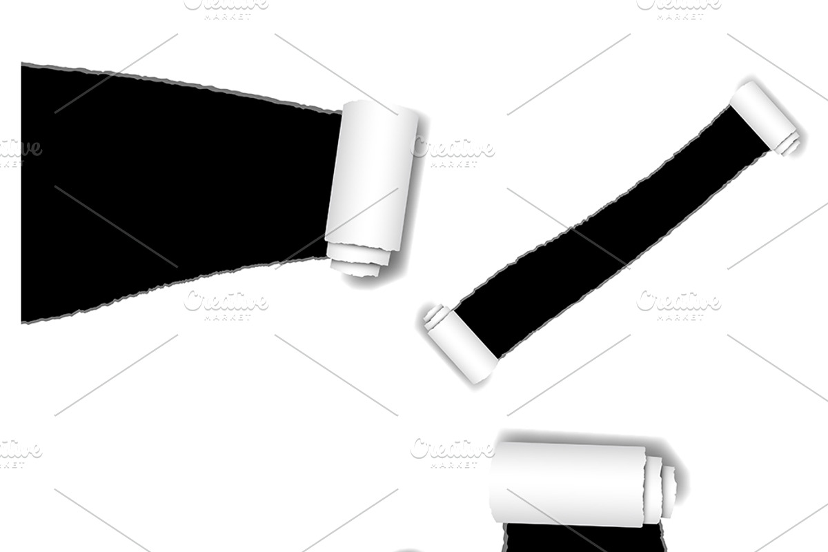 Torn Paper Vectors, PNG & Brushes