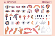 Mysterious Boho Clipart & posters, an Object Graphic by Sofico (Thumbnail 22 of 26)