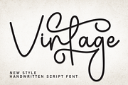 Vintage | Script Font, a Handwritten Font by Scratchones (Thumbnail 1 of 9)
